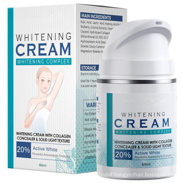 OEM Private Label Facial Lightening Cream Underarm Whitening Cream for Body